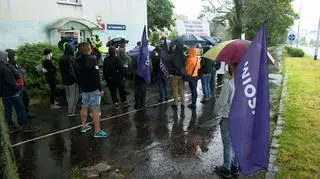 Protest przed komisariatem Wrocław-Stare Miasto