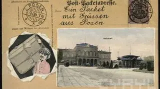"Ein Packet mit Grüssen aus Posen", karta pocztowa z 1906 r