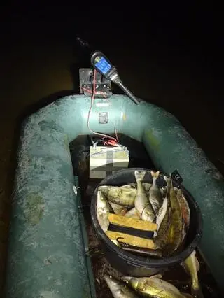 Przy mężczyznach znaleziono ponad 60 kg ryb