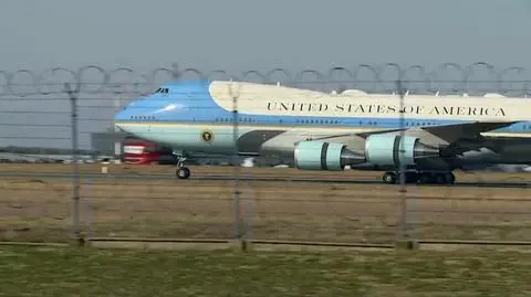Air Force One with Joe Biden on board lands safely in Rzeszów
