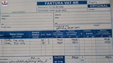 Przywozi paczki z ciastkami, bierze za nie pieniądze i znika