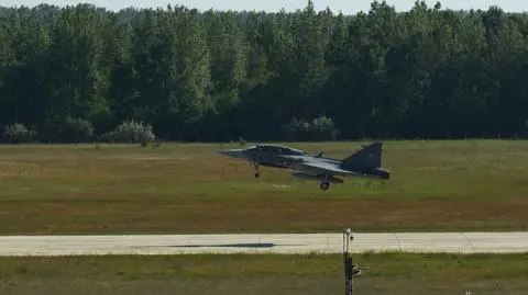 Węgierski Gripen w bazie wojskowej w Kecskemet, 2017 rok