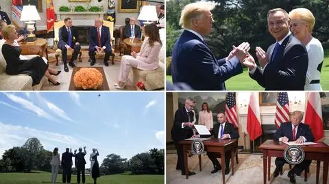 Skrót wizyty polskiej pary prezydenckiej w Białym Domu