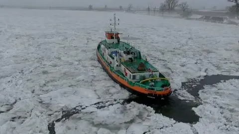 Lodołamacze na Odrze 