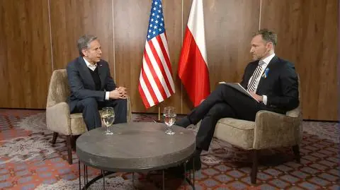 Sekretarz stanu USA Antony Blinken w rozmowie z Piotrem Kraśką w TVN24