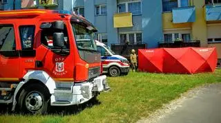 Praszka. 60-latek wypadł z balkonu zmarł