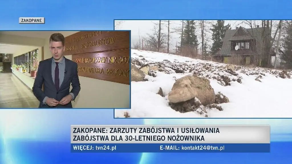 Nożownik usłyszał zarzuty