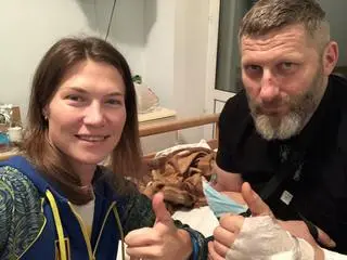 Ołena i Paweł w Kijowie