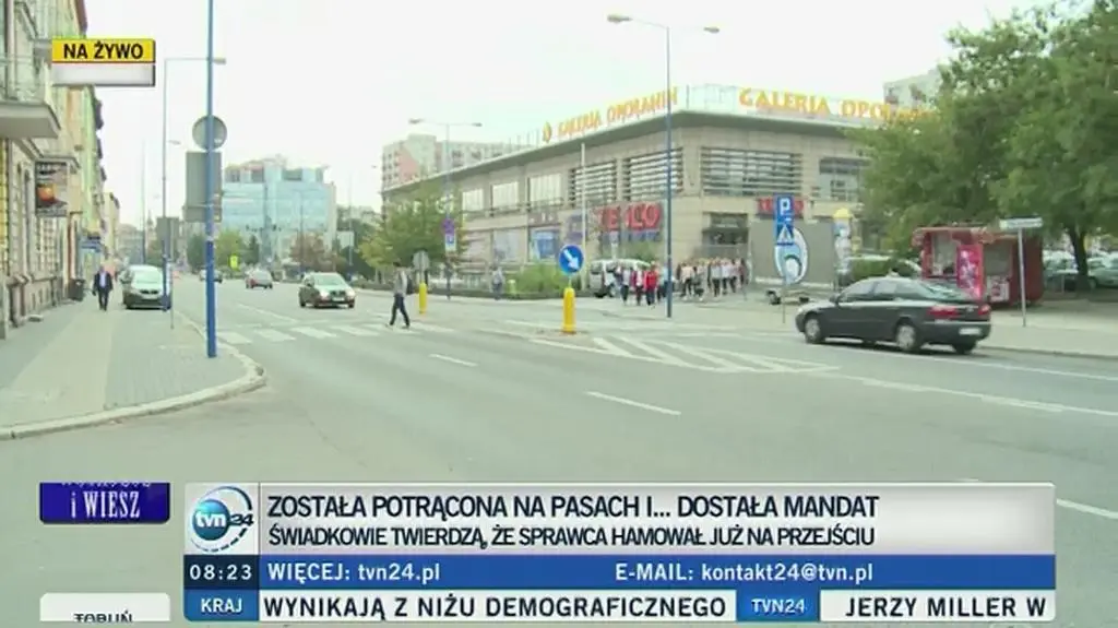 Rowerzystka potrącona na pasach dostała mandat. Czy kierowca zostanie ukarany?