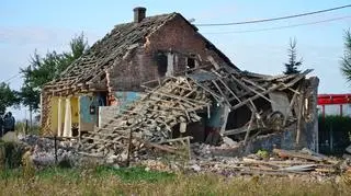 Doszczętnie zniszczony dom