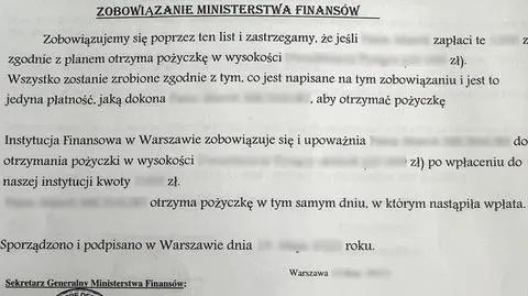 Uwierzył w pożyczkę ze "zobowiązaniem Ministerstwa Finansów". Stracił ponad 30 tysięcy 