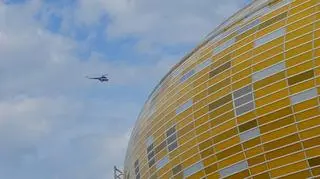 Teren patrolowały tez 2 śmigłowce