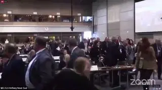 Część deputowanych opuściła salę w trakcie przemówienia rosyjskiej delegacji 
