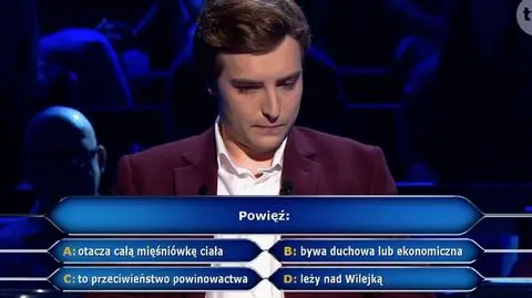 Co to jest powięź? Pytanie z "Milionerów" za 20 tysięcy złotych