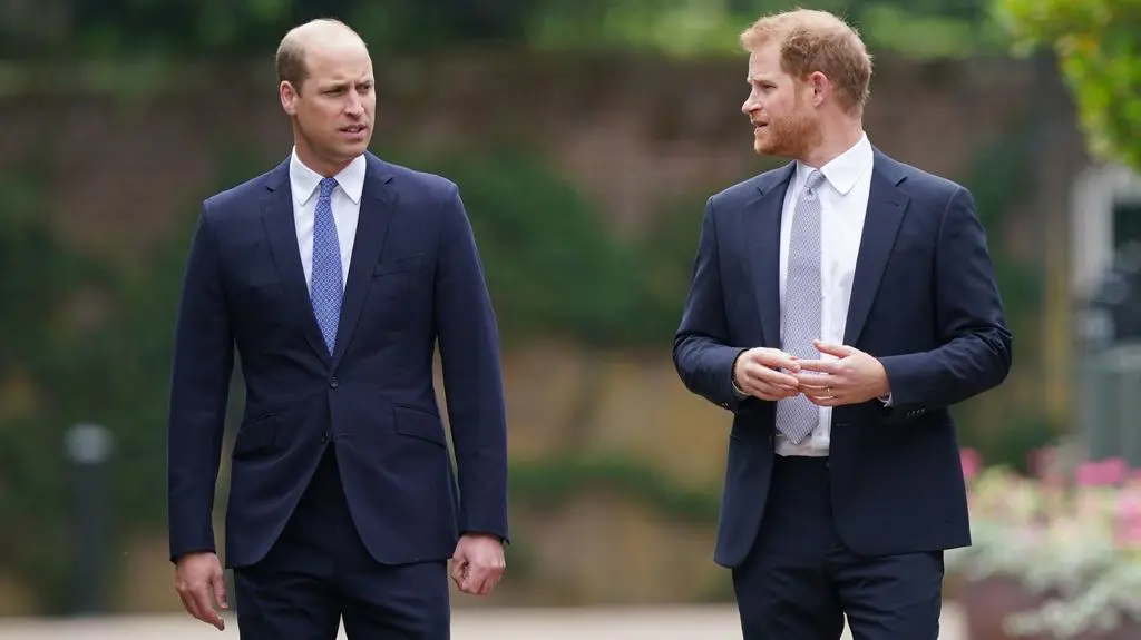 William i Harry na zdjęciu archiwalnym