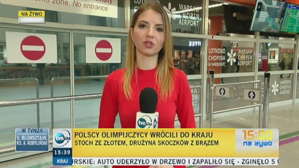 Radosne powitanie skoczków na Okęciu