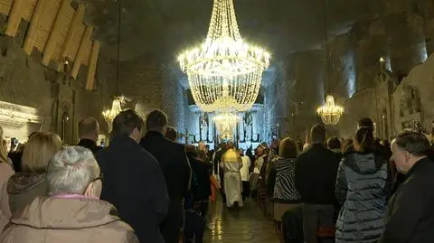 Pasterka w kopalni soli w Wieliczce