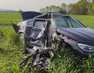 Wypadek na DK 74 pod Bełchatowem