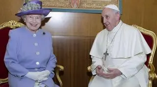 Spotkanie monarchini z papieżem Franciszkiem w Watykanie w kwietniu 2014 roku