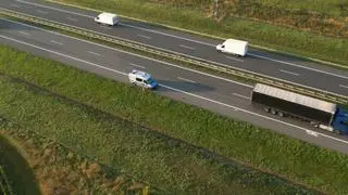 Miejsce, gdzie doszło do wypadku po odblokowaniu drogi