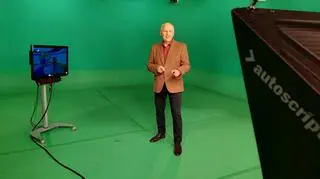 Tomasz Zubilewicz w studiu TVN Meteo