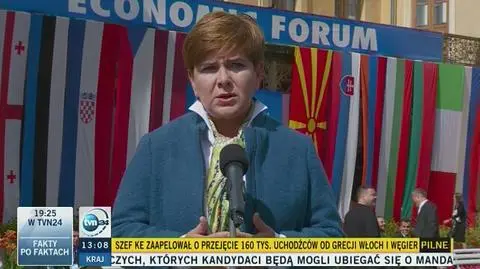 Beata Szydło na Forum Ekonomicznym w Krynicy-Zdroju