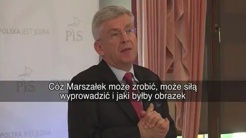 Marszałek Senatu: źle że wykorzystuje się dzieci do protestu