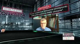 75 proc. uczestników testowania szczepionki miało potem poważne efekty uboczne? Doktor Paweł Grzesiowski odpowiada