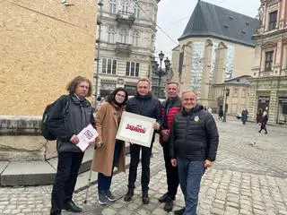 Prezydenci Gdańska, Gdyni, Sopotu i wicemarszałek pomorski spotkali się z merem  Sadowym we Lwowie