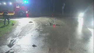 Potrącił rowerzystę i uciekł
