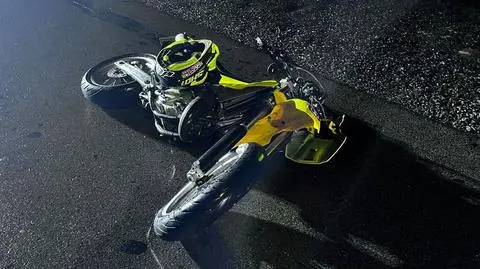 16-letni motocyklista zginął po zderzeniu z samochodem osobowym
