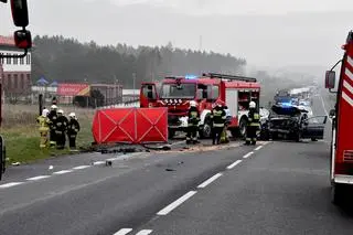 Pomiędzy Wolinem a Świnoujściem zderzyły się dwa samochody osobowe