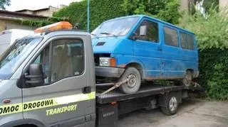 Tytoń znajdował się w starej furgonetce