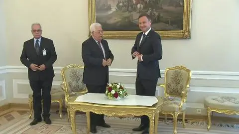 "Palestyna może liczyć na Polskę". Duda spotkał się z Abbasem