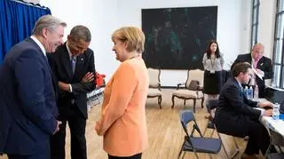 Burmistrz Berlina Klaus Wowereit, Barack Obama i Angela Merkel, 2013