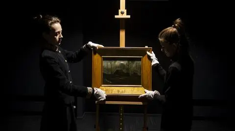 Obraz "Wiejskie chaty pośród drzew" Vincenta van Gogha