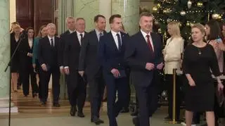 Na sali są już nowi ministrowie z premierem Donaldem Tuskiem na czele