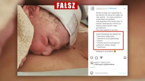 Cesarskie cięcie "na zimno" skutkuje autyzmem i innymi powikłaniami? Sprawdzamy