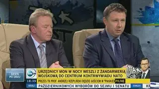 Burza po nocnym wejściu do budynku NATO
