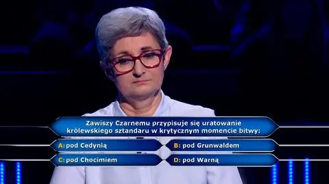 Pytanie z "Milionerów" za 20 tysięcy złotych o Zawiszę Czarnego