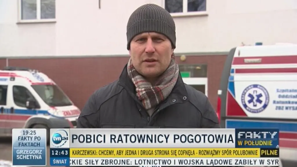 Atak na pracowników pogotowia