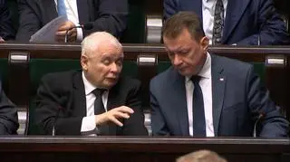 Jarosław Kaczyński w Sejmie