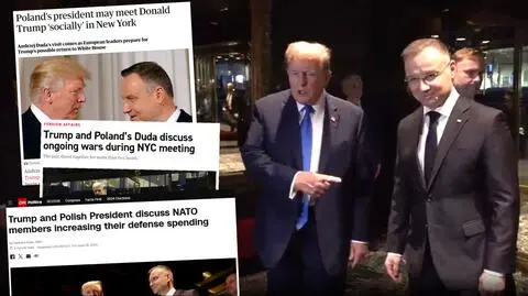 Media o spotkaniu Duda-Trump