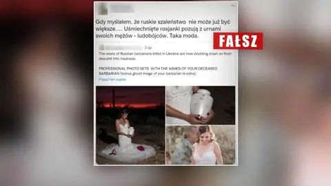 "Rosjanki pozują z urnami swoich mężów ludobójców"? Kim jest ta kobieta