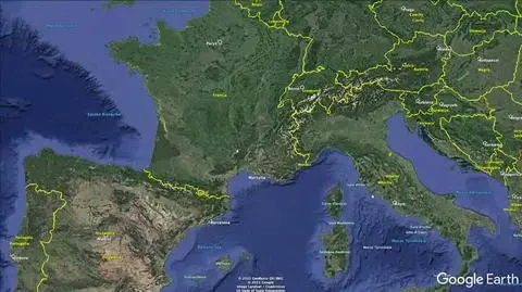 francja mapka