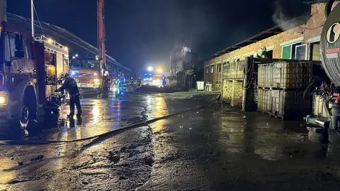 W akcji uczestniczyło 10 zastępów straży pożarnej