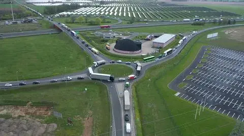 Rolnicy nie rezygnują z protestów. Blokowali zjazd z drogi ekspresowej S3