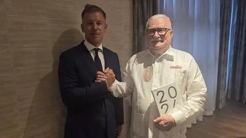 Peter Magyar i Lech Wałęsa