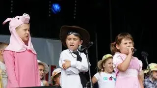 Na scenie występowały dzieci
