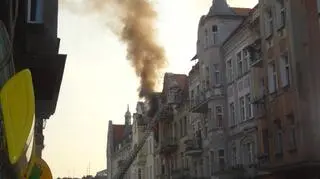 Paliło się mieszkanie na 3 piętrze